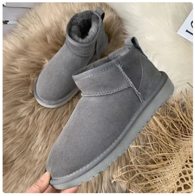 Women's Velvet Thermal Snow Boots with Thickened Cotton Lining