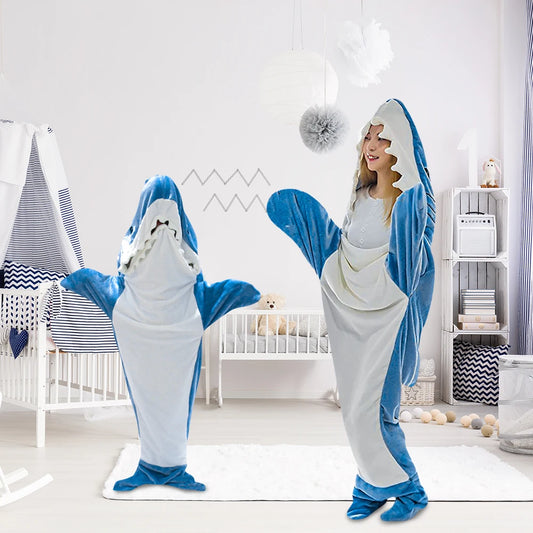 Cartoon Shark Pajamas Playsuit